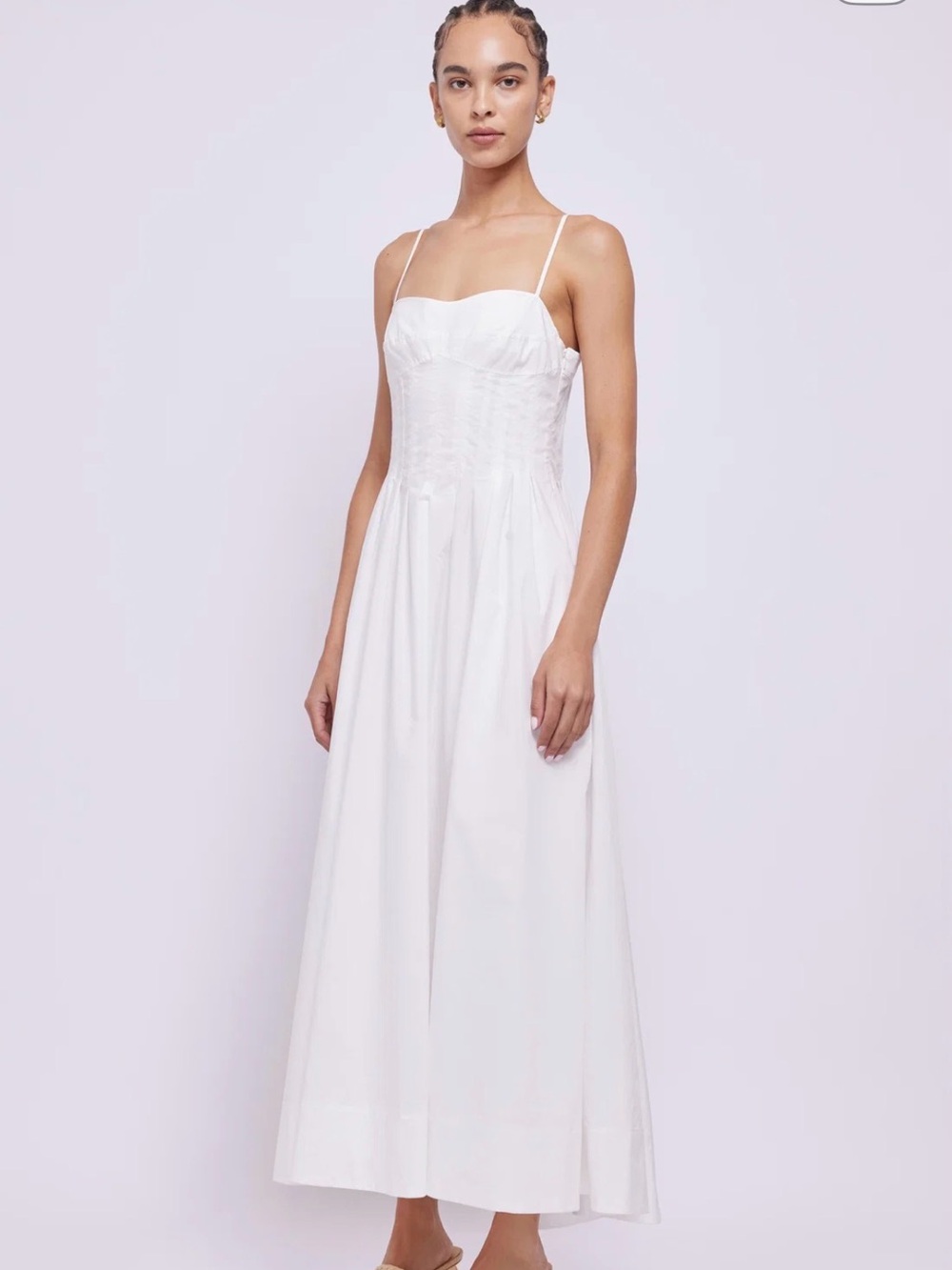 Simkhai White Spaghetti-Strap Dress